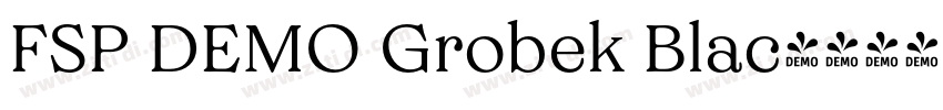 FSP DEMO Grobek Blac字体转换